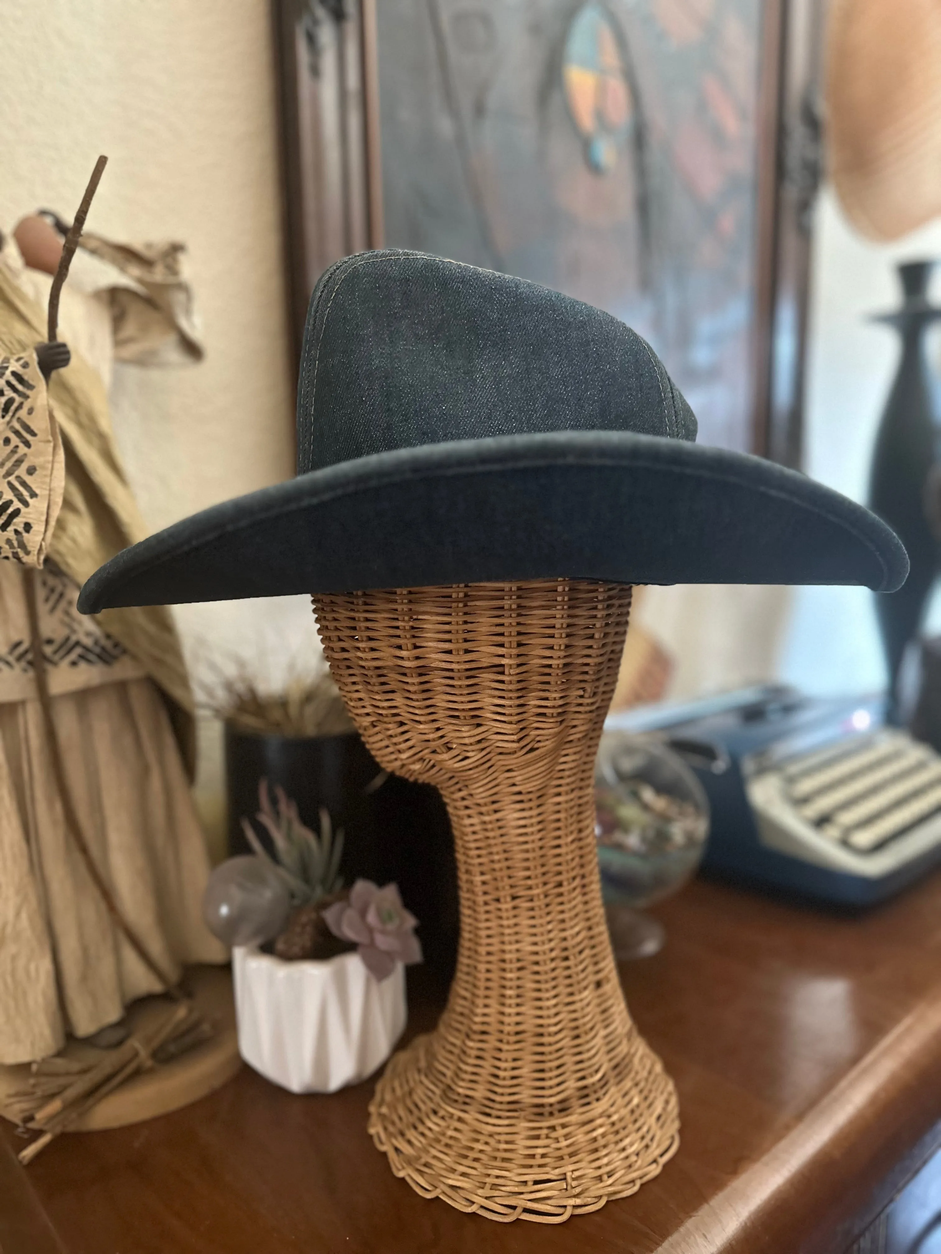 1970s Sears Denim Cowboy Hat