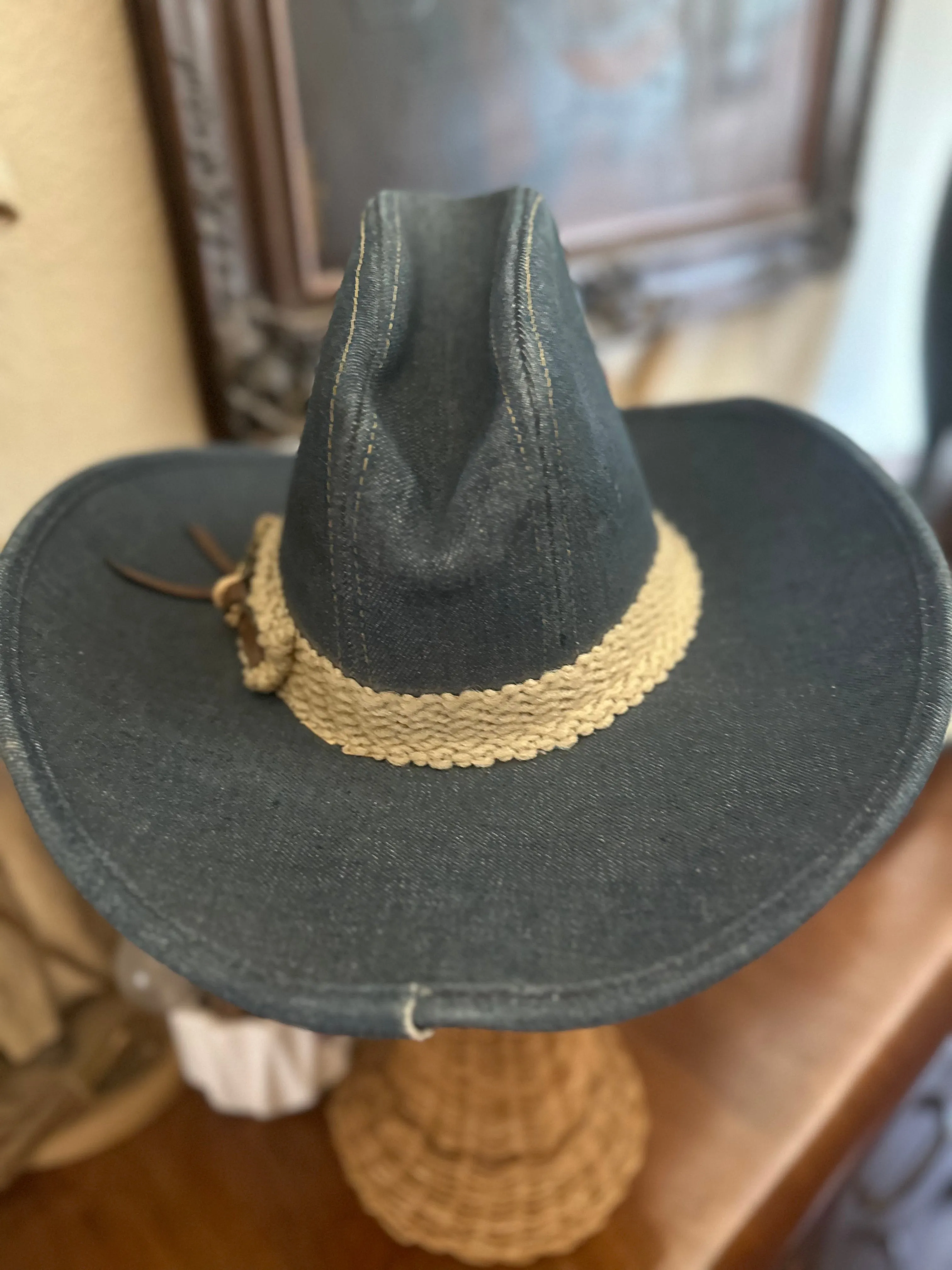 1970s Sears Denim Cowboy Hat