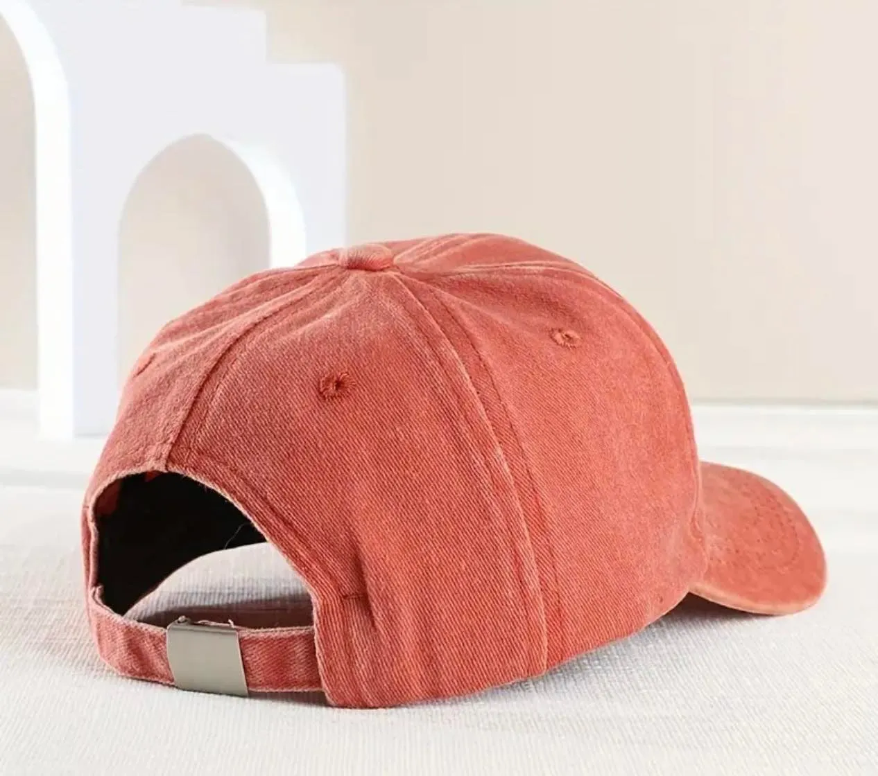 Adjustable Boys Retro Excavator Washed Baseball Cap
