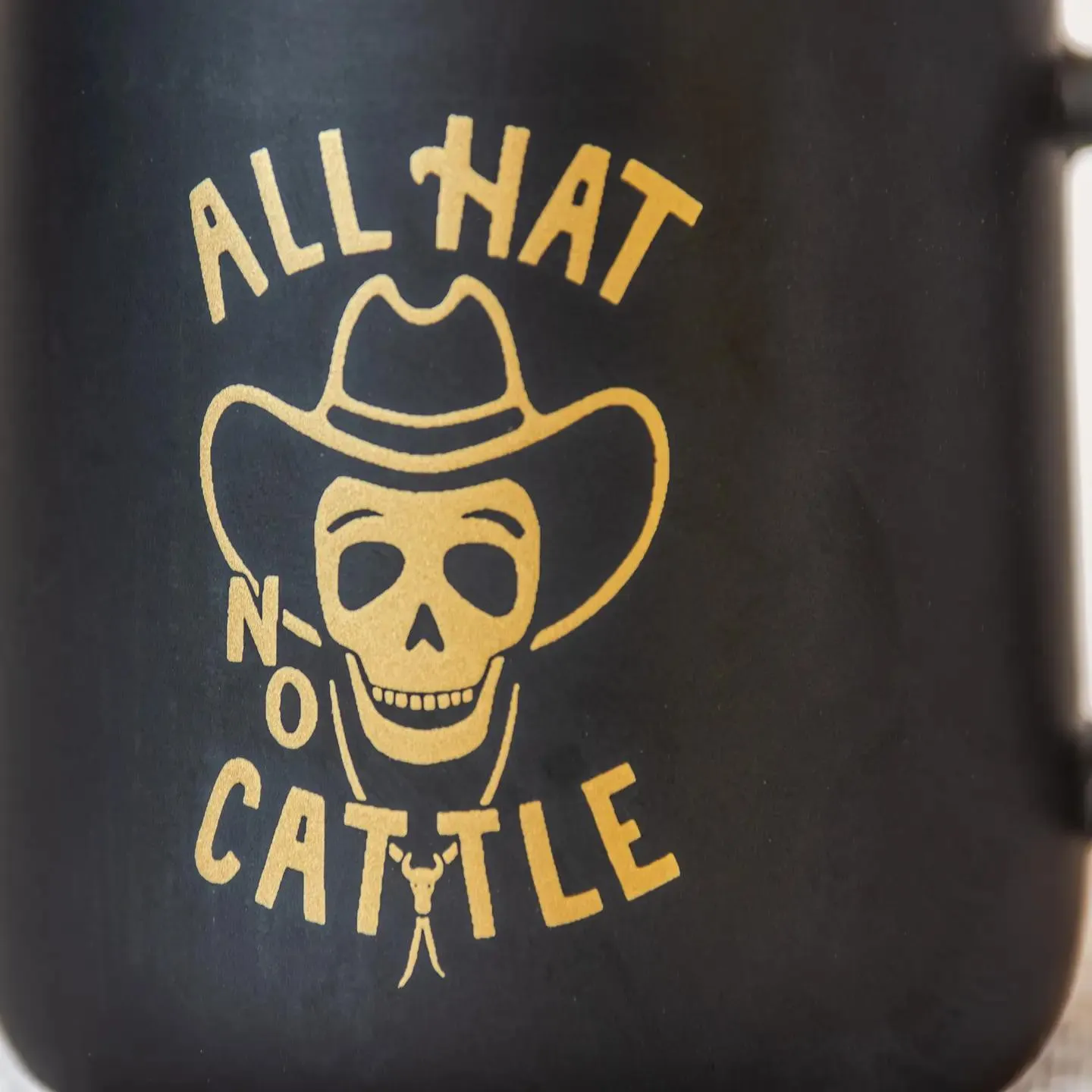 All Hat No Cattle Western Ceramic Mug