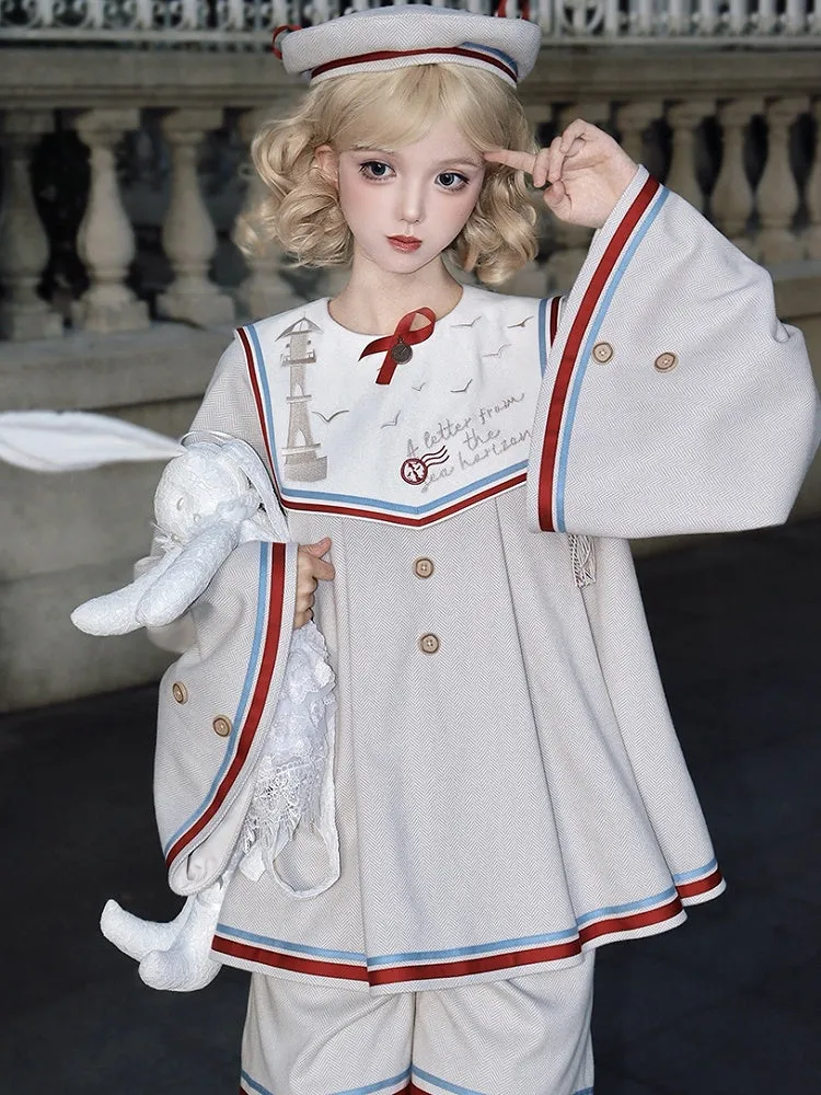 Beige Ouji Sailor Lolita Beret Hat