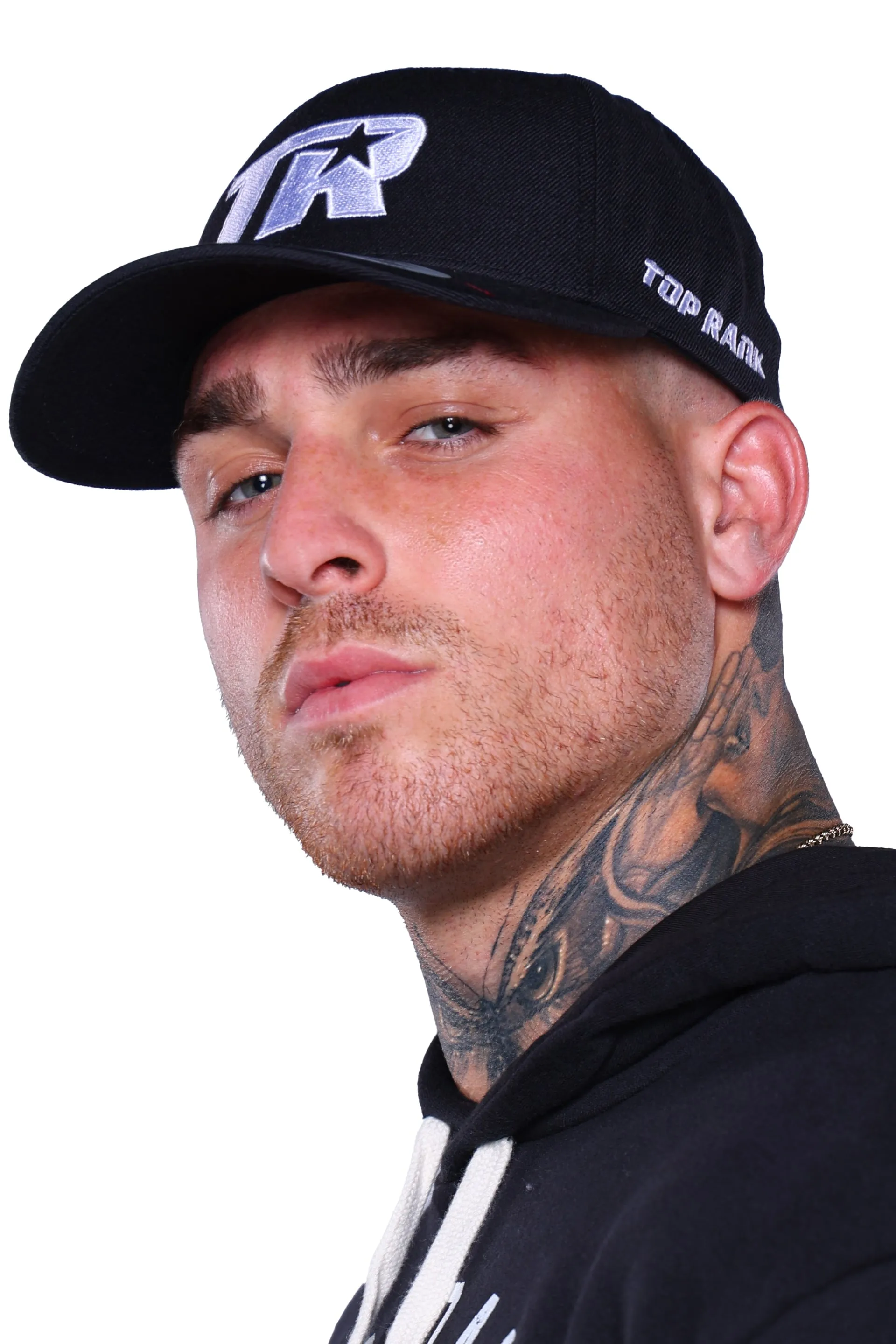 Black Top Rank Logo Snapback Hat