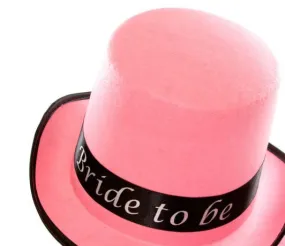 BRIDE TO BE PINK TOP HAT