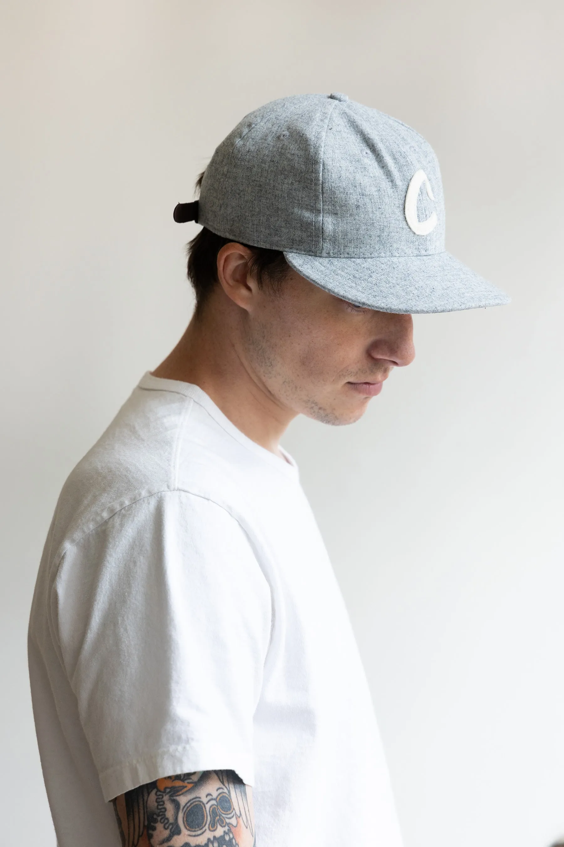 Canoe Club x Ebbets Field Ball Cap - Heather Grey