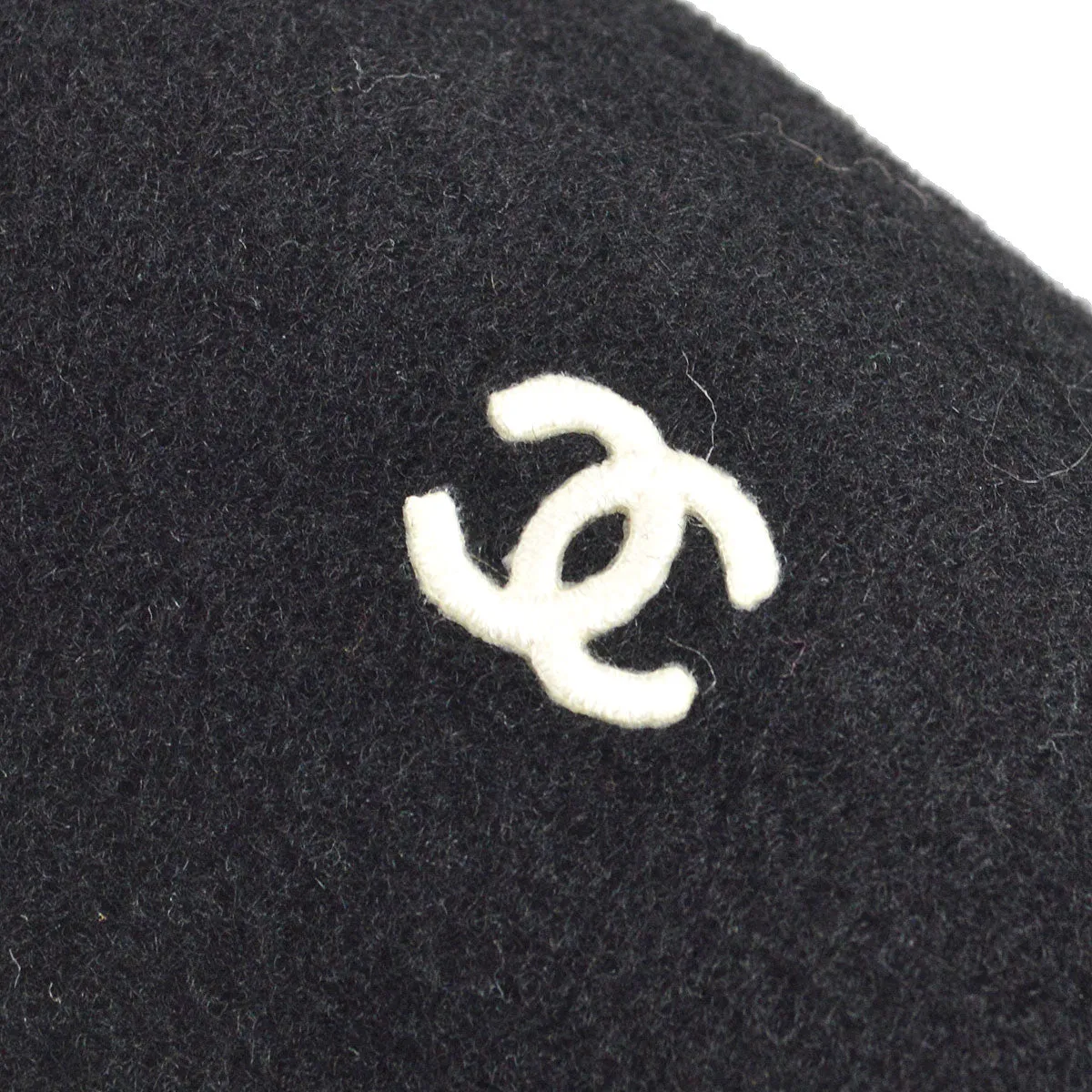 Chanel 1998 spring wool beret hat #57