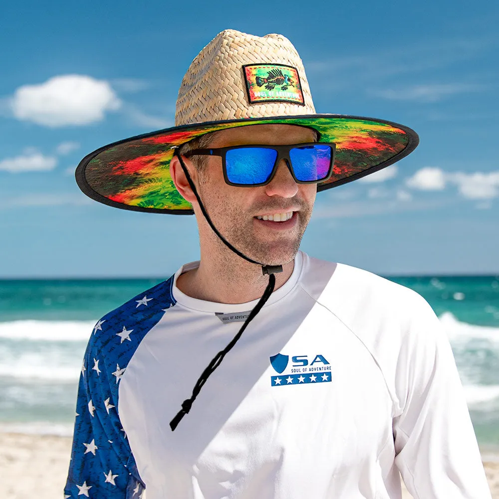 Classic Straw Hat - Smokey Bones Design