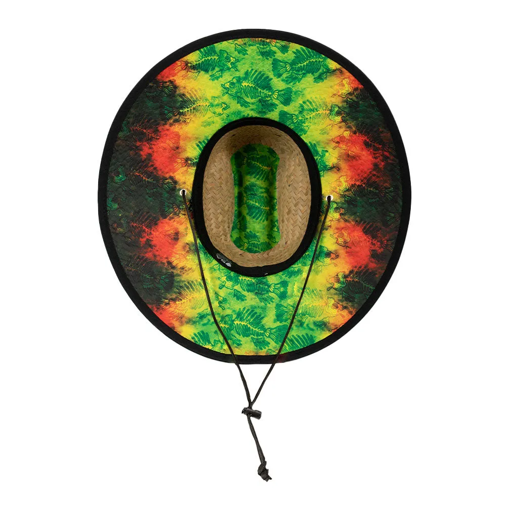 Classic Straw Hat - Smokey Bones Design