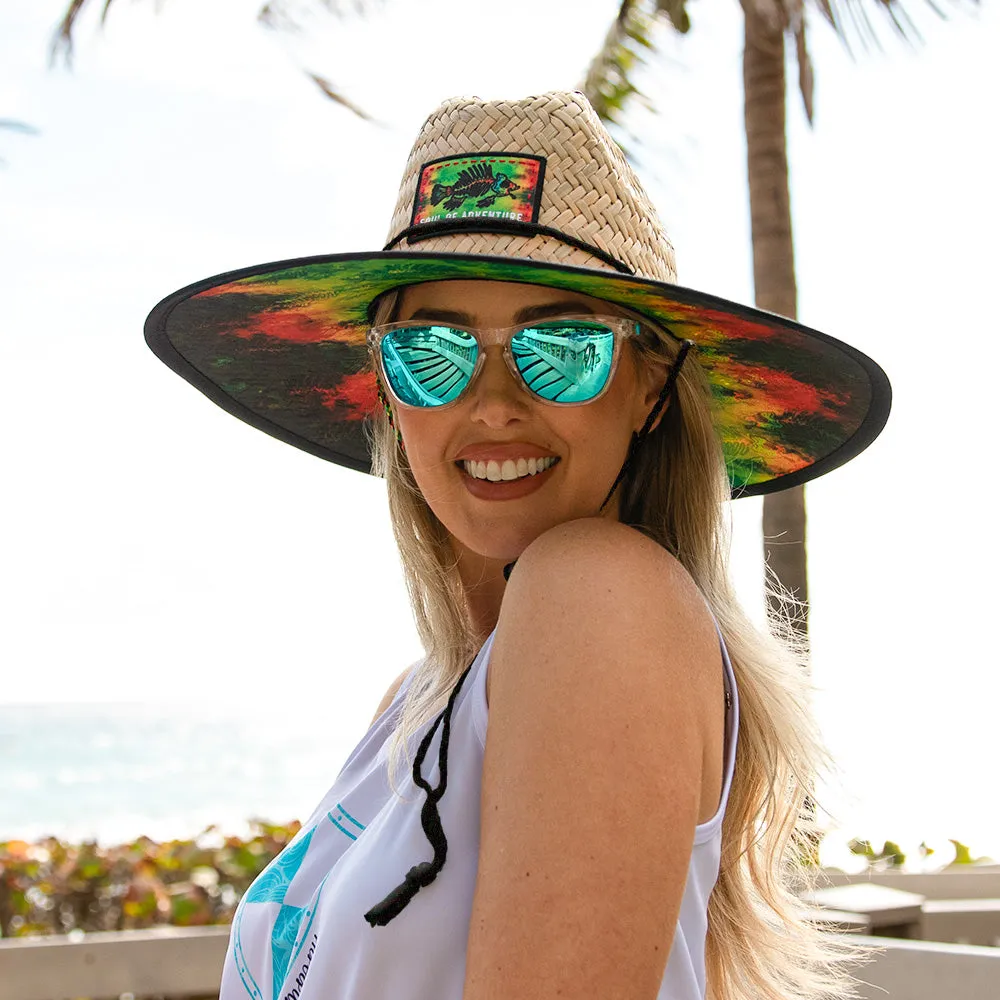 Classic Straw Hat - Smokey Bones Design