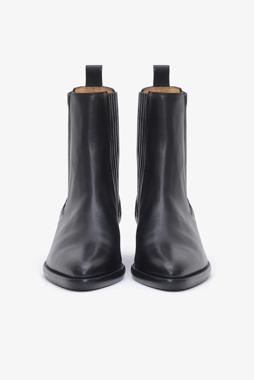 DELENA LEATHER COWBOY BOOTS