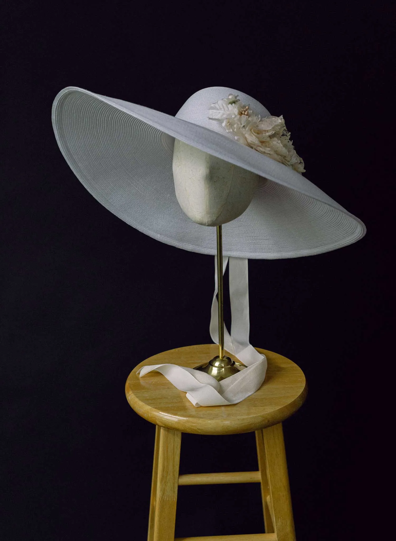 Floral bouquet bridal hat - Style #2457