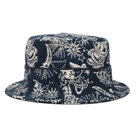 Henney Bear Printed Designer Bucket Hat