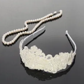 Leila Vintage Style Lace Headband