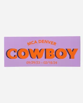 MCA Denver Cowboy Sticker