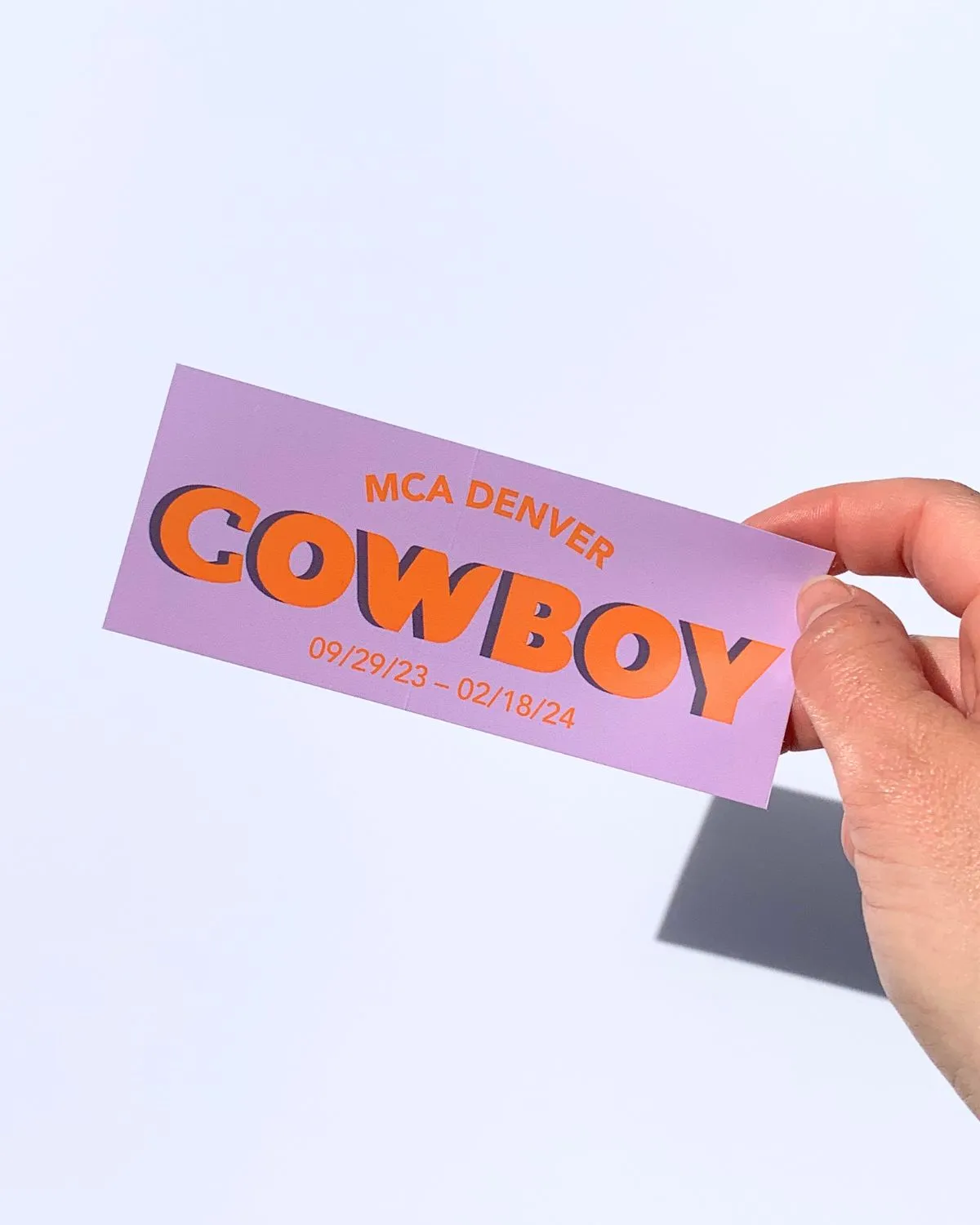 MCA Denver Cowboy Sticker