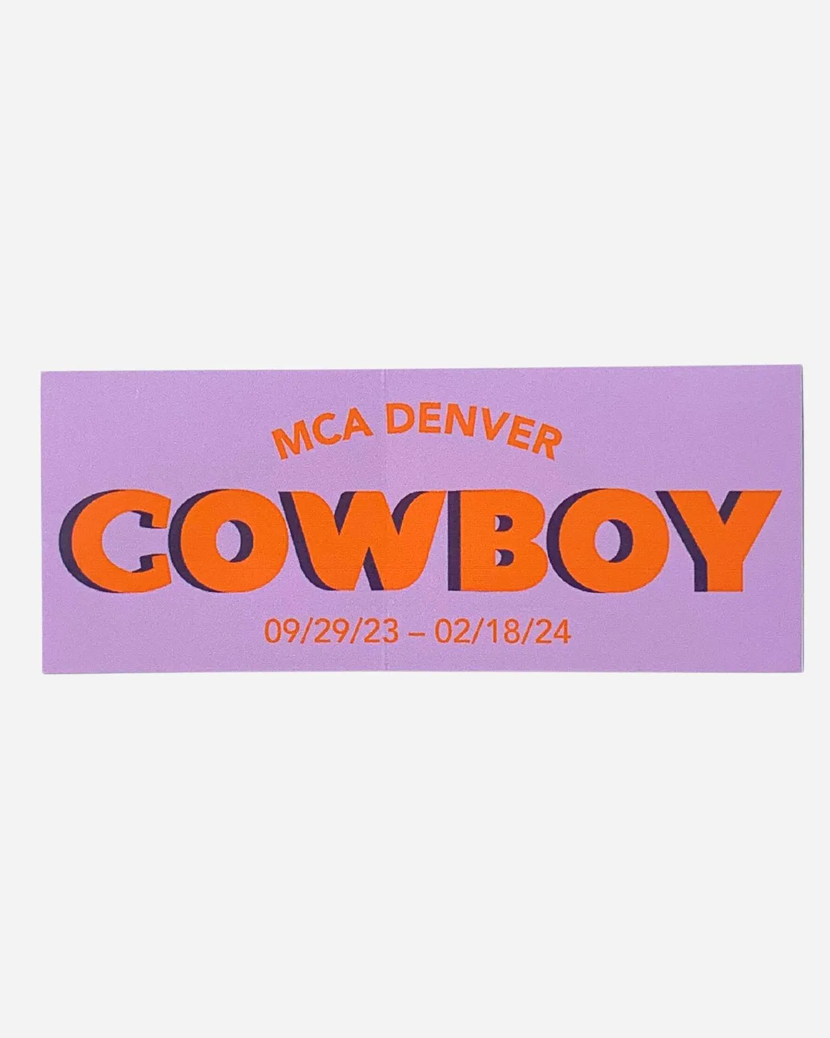 MCA Denver Cowboy Sticker
