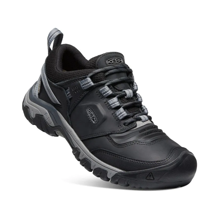 Mens Ridge Flex Waterproof Hiking Boots | Durable Black/Magnet Outdoor Footwear