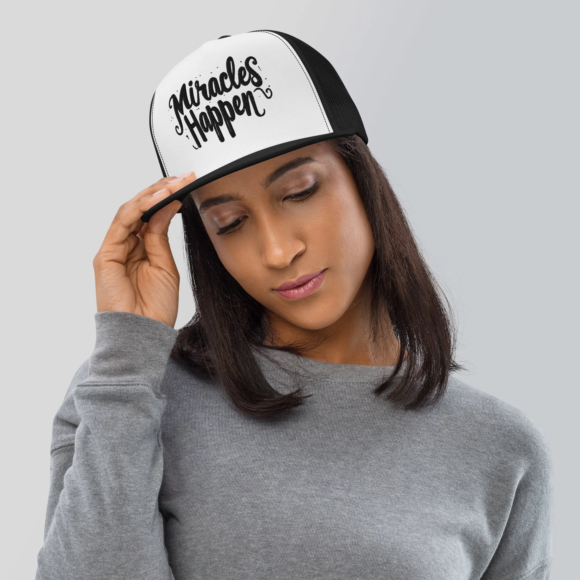 Miracles Happen Miracle in Ink Trucker Cap