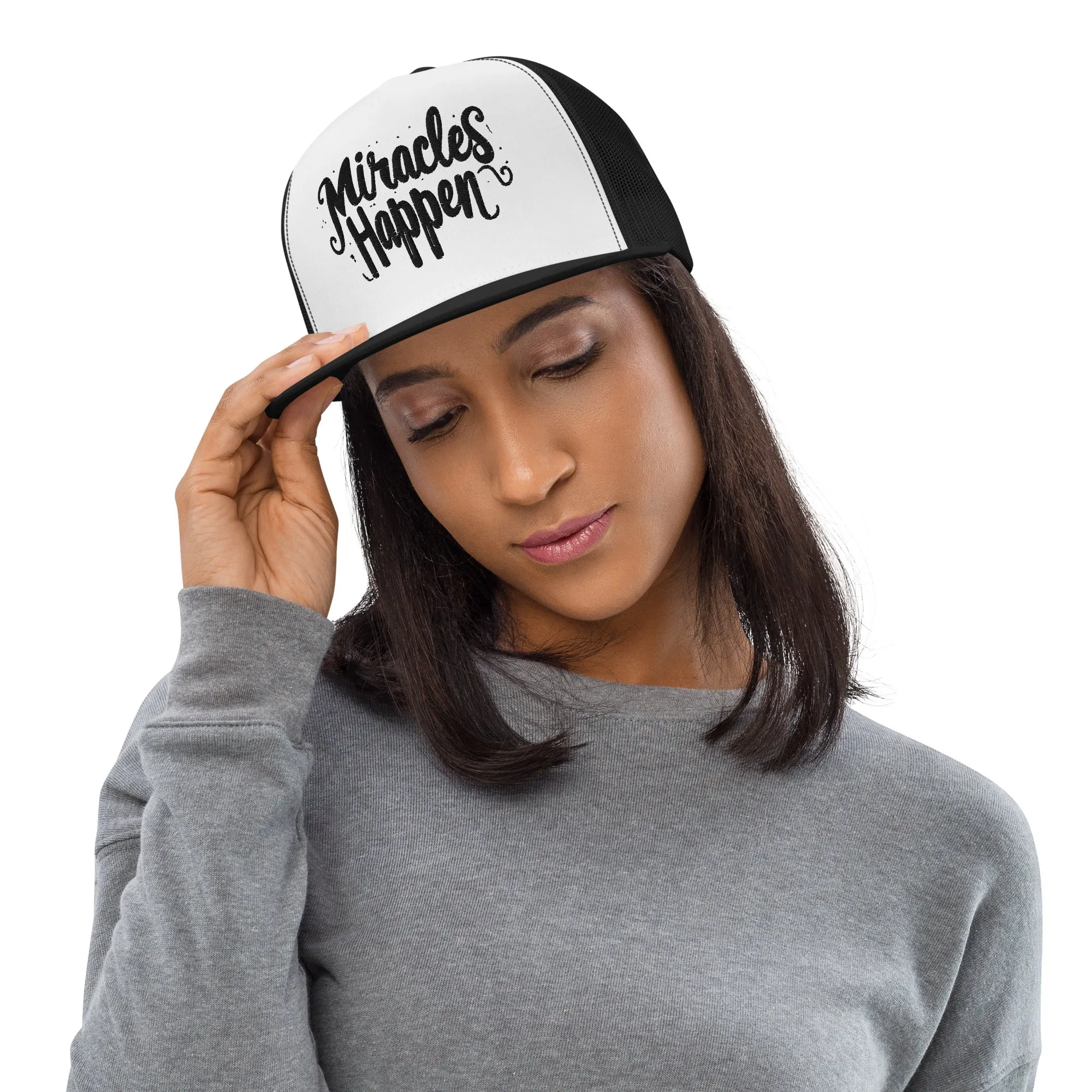 Miracles Happen Miracle in Ink Trucker Cap