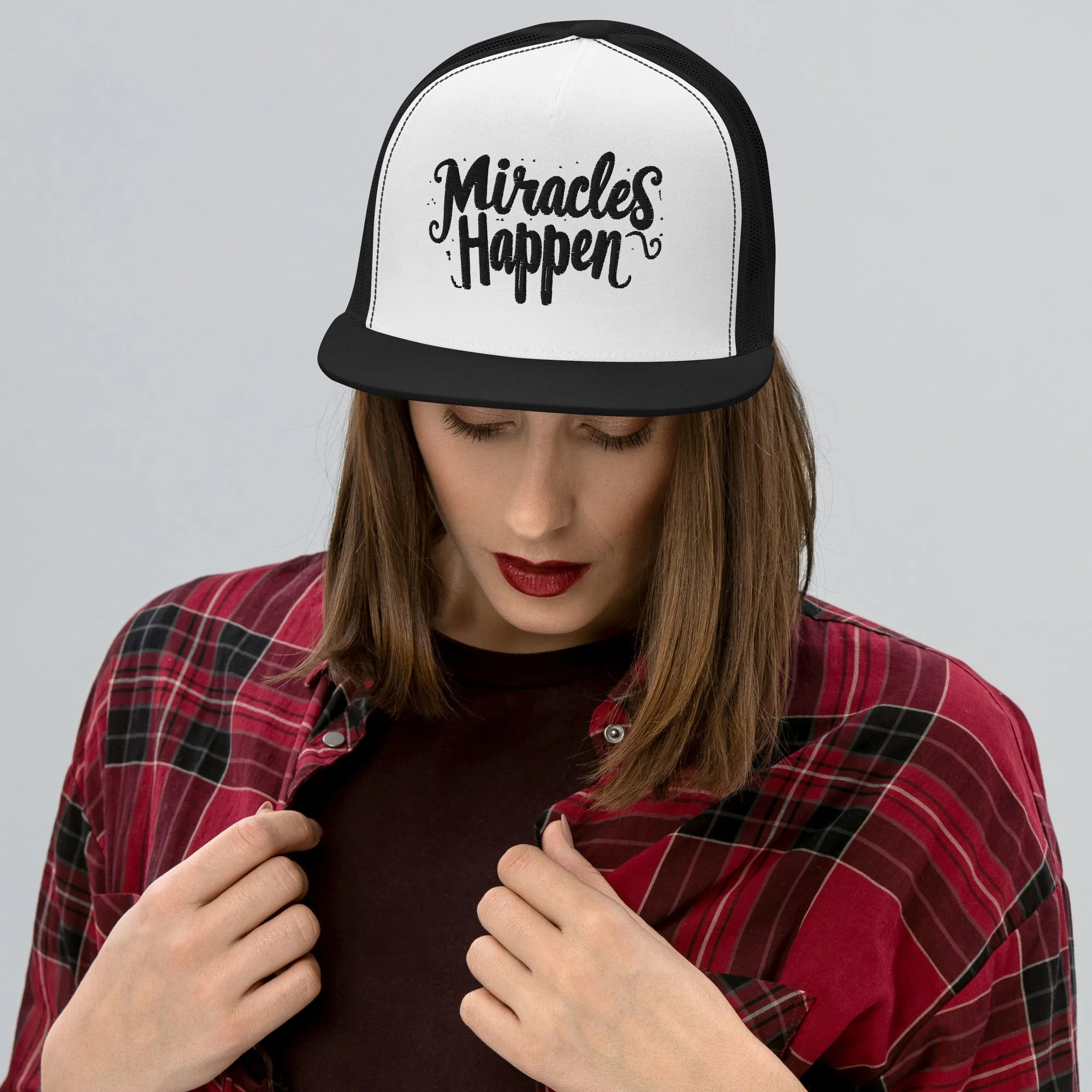 Miracles Happen Miracle in Ink Trucker Cap