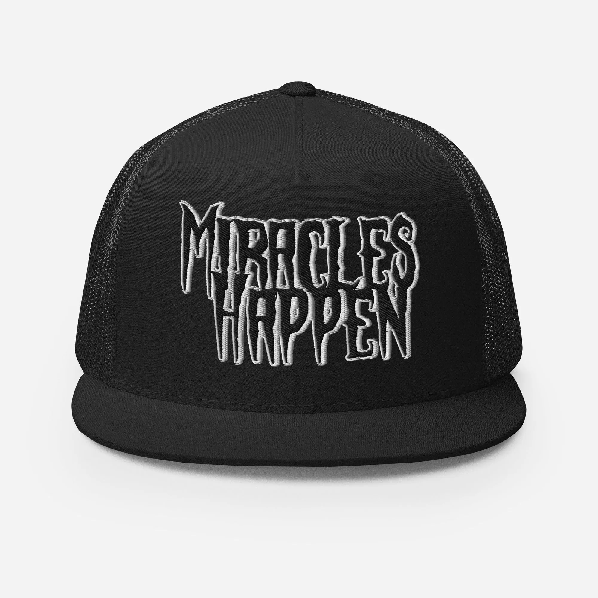 Miracles Happen Silent Power Trucker Cap