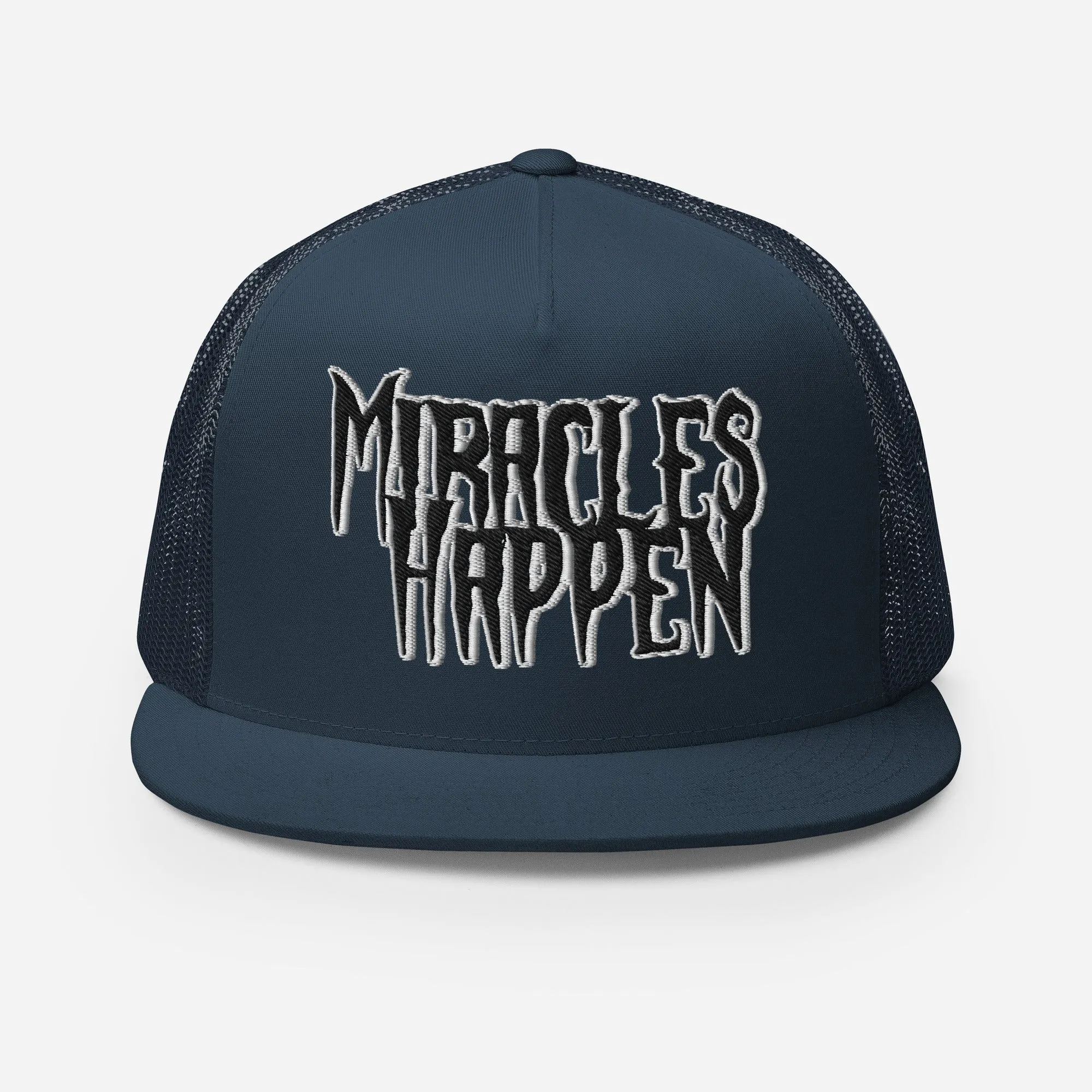 Miracles Happen Silent Power Trucker Cap