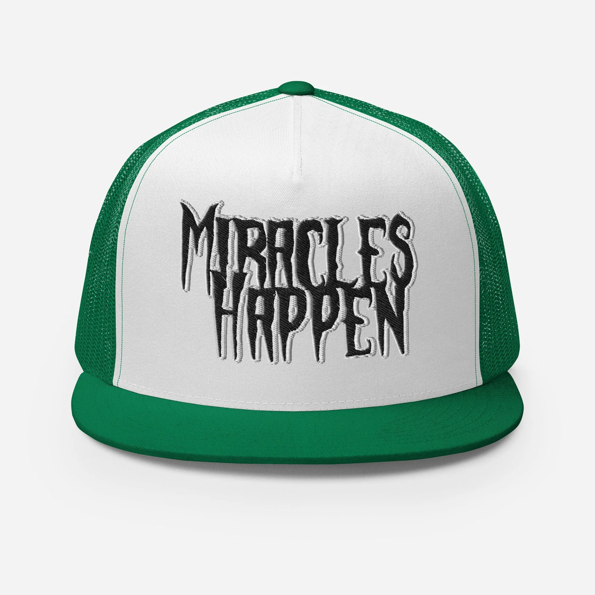 Miracles Happen Silent Power Trucker Cap