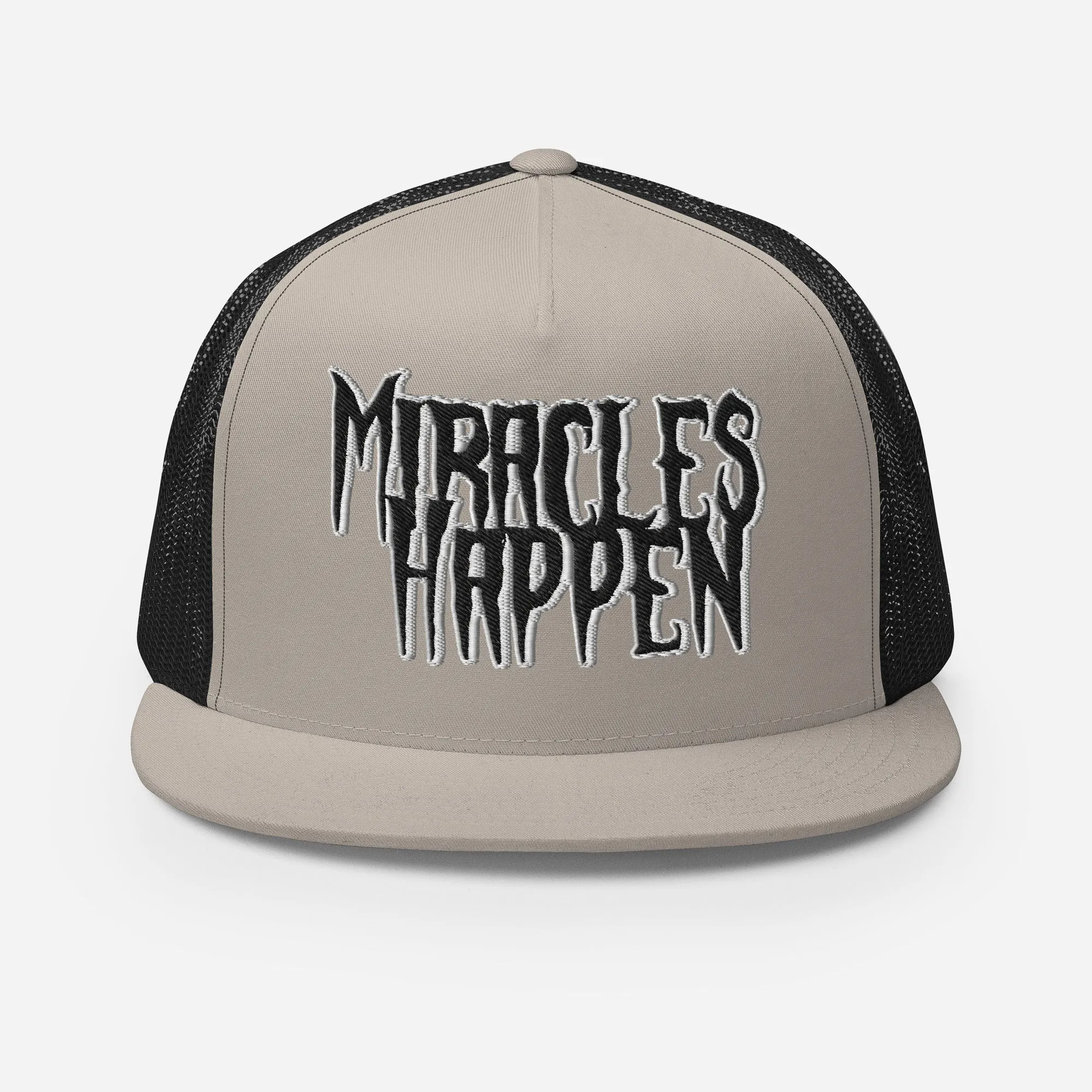 Miracles Happen Silent Power Trucker Cap