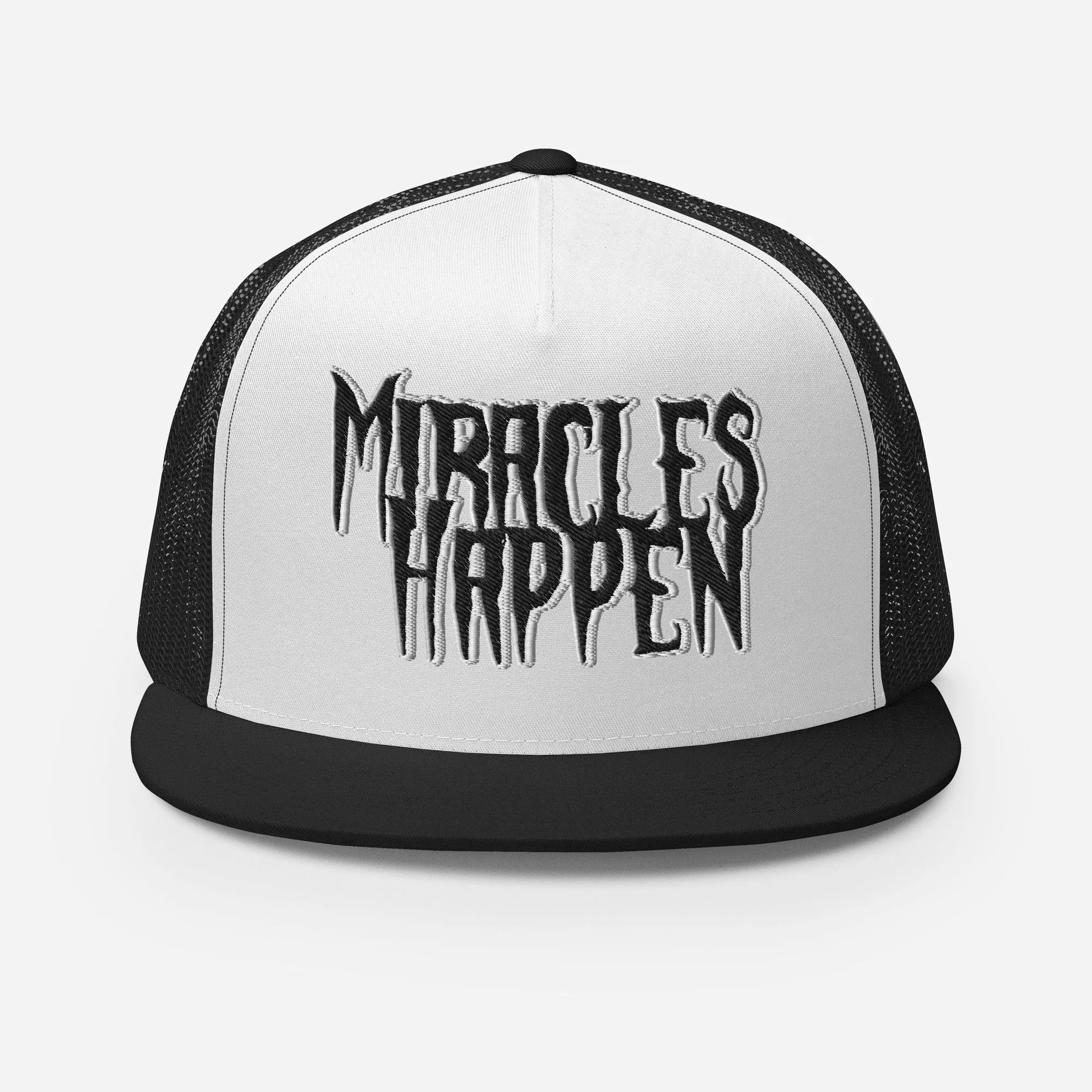 Miracles Happen Silent Power Trucker Cap