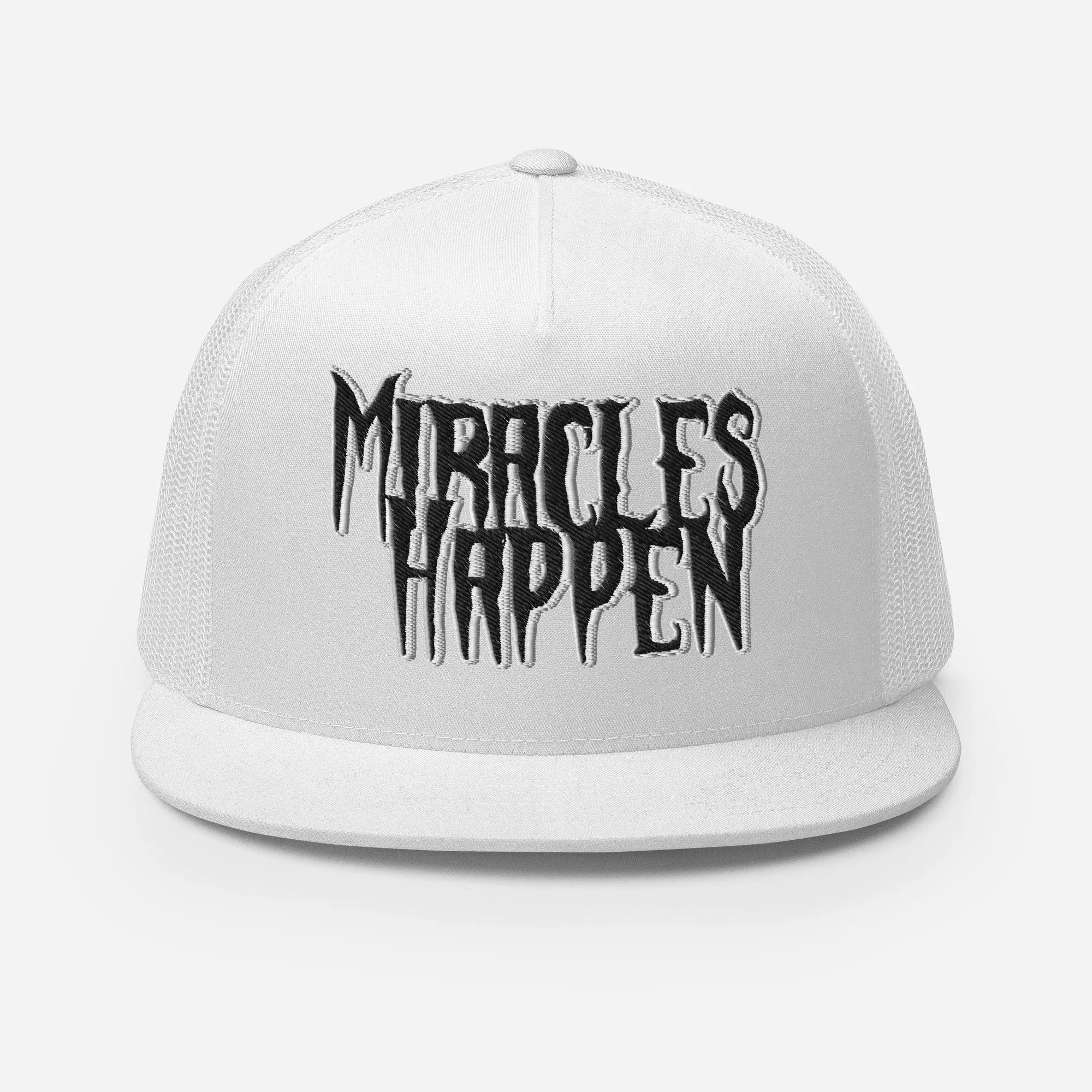 Miracles Happen Silent Power Trucker Cap