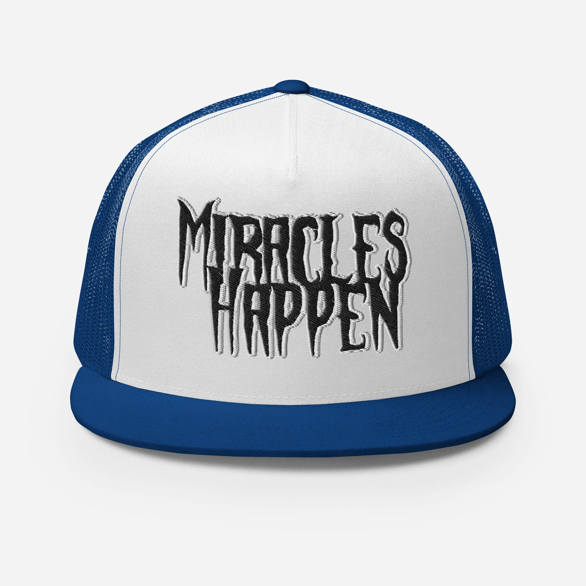 Miracles Happen Silent Power Trucker Cap