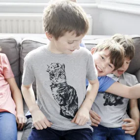Monsieur Bartholomew - Kids T-shirt - Heather Grey