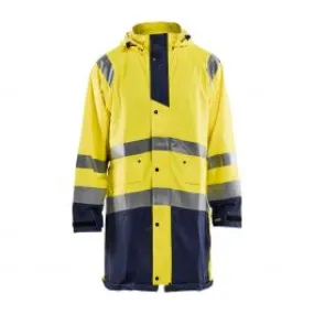 Rain&#x20;Jacket&#x20;High&#x20;Vis&#x20;Level&#x20;1&#x20;4324&#x20;High&#x20;Vis&#x20;Geel&#x2F;Marine&#x20;-&#x20;Bl&#xE5;kl&#xE4;der