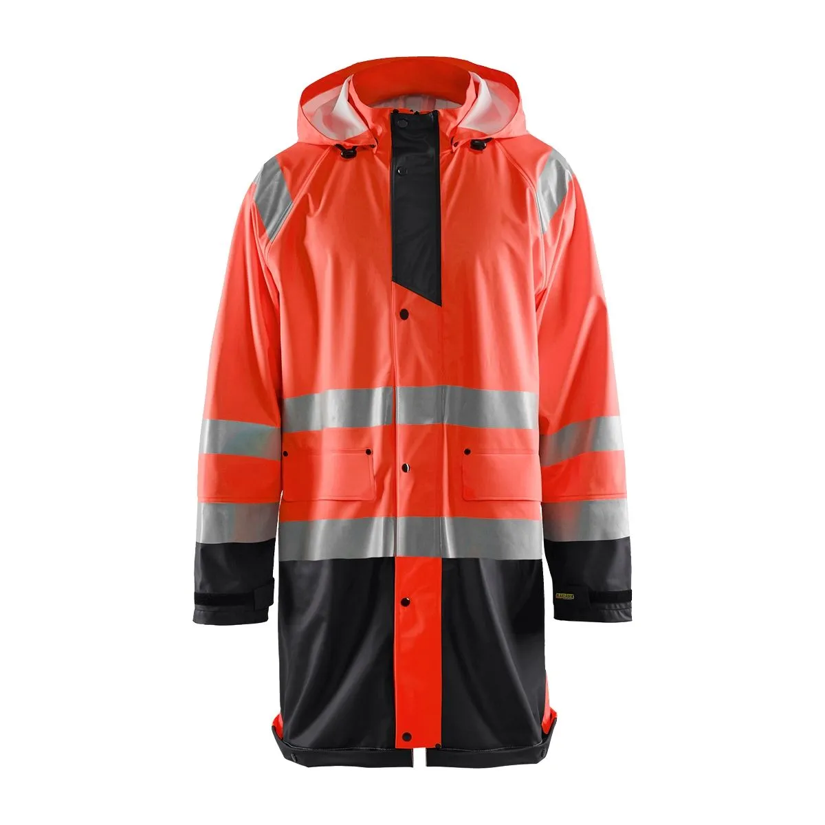 Rain&#x20;Jacket&#x20;High&#x20;Vis&#x20;Level&#x20;1&#x20;4324&#x20;High&#x20;Vis&#x20;Geel&#x2F;Marine&#x20;-&#x20;Bl&#xE5;kl&#xE4;der