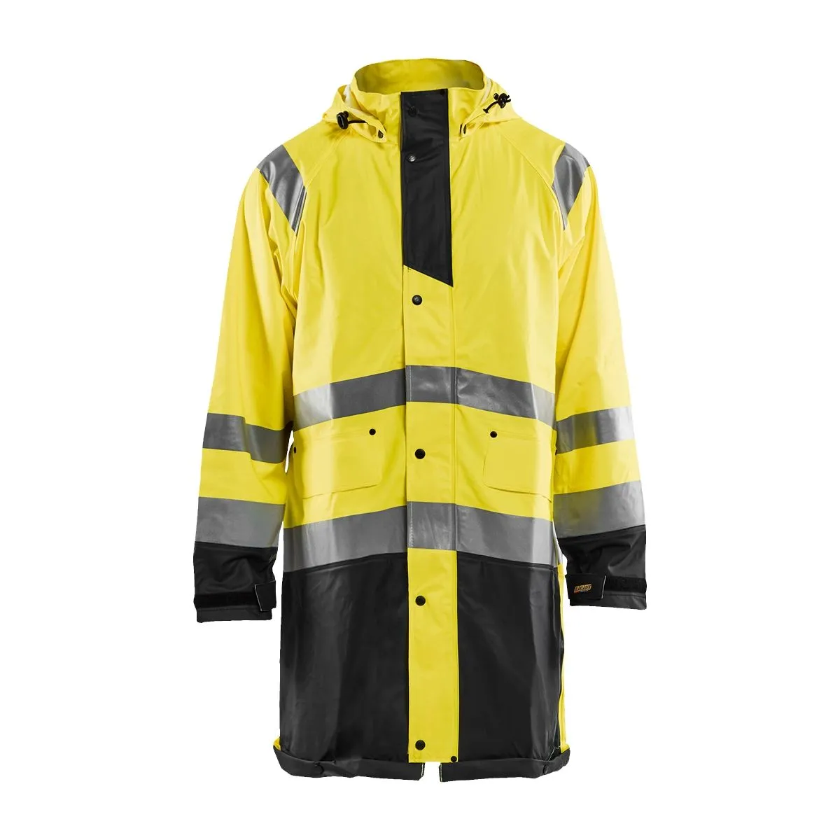 Rain&#x20;Jacket&#x20;High&#x20;Vis&#x20;Level&#x20;1&#x20;4324&#x20;High&#x20;Vis&#x20;Geel&#x2F;Zwart&#x20;-&#x20;Bl&#xE5;kl&#xE4;der