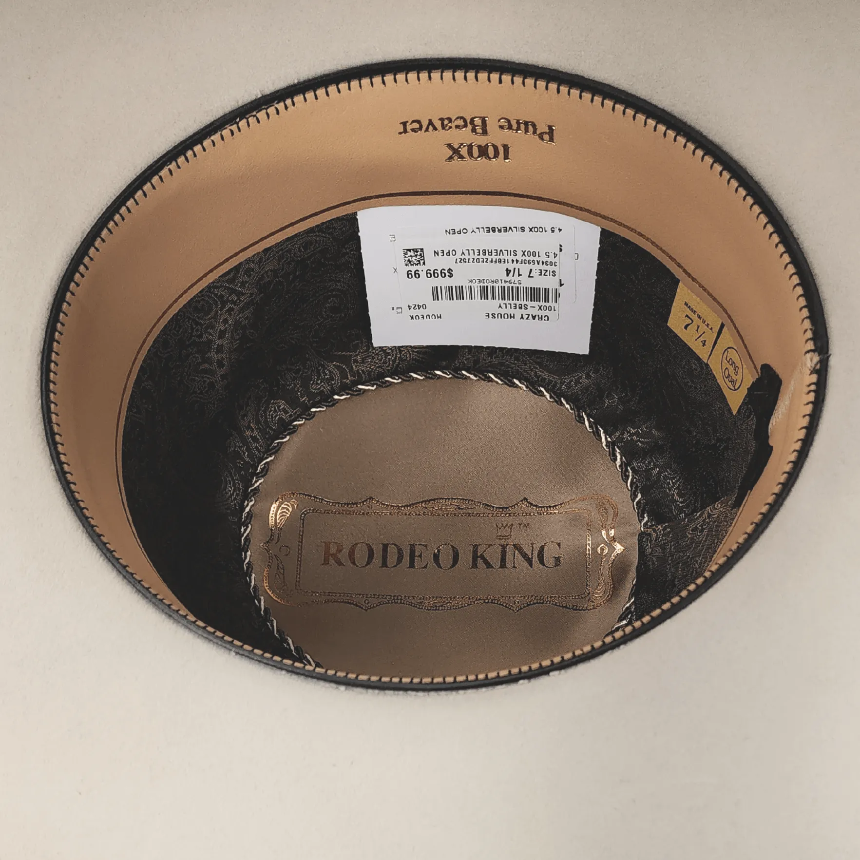 Rodeo King 100X Silver Belly