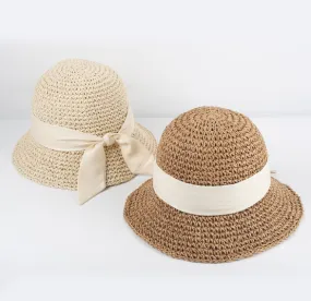 Rosie - Bow Straw Hat
