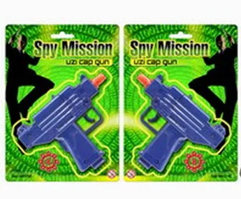 Uzi 8 Ring Cap Gun On Blistercard Spy Mission