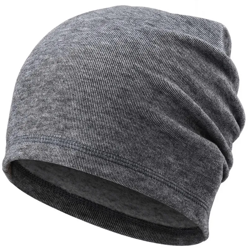 Windproof Soft Solid Color Fleece Beanies Unisex - SF1664