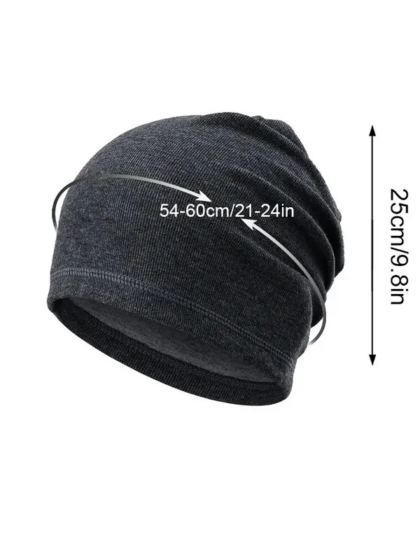 Windproof Soft Solid Color Fleece Beanies Unisex - SF1664